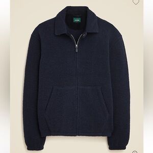 J crew Wool-blend sweater fleece jacket in Navy men’s size Medium